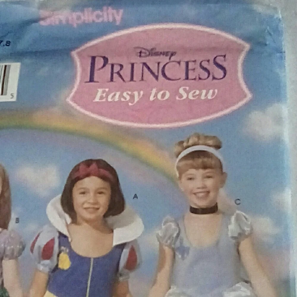 Simplicity 5842 Disney Princess Easy-toSew sz 3-8